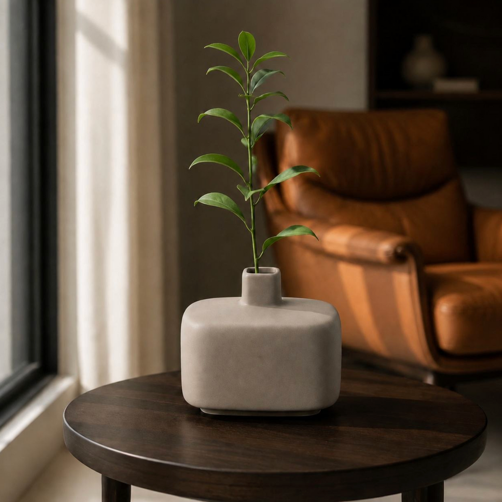 Wabi-Sabi Ceramic Tabletop Vase