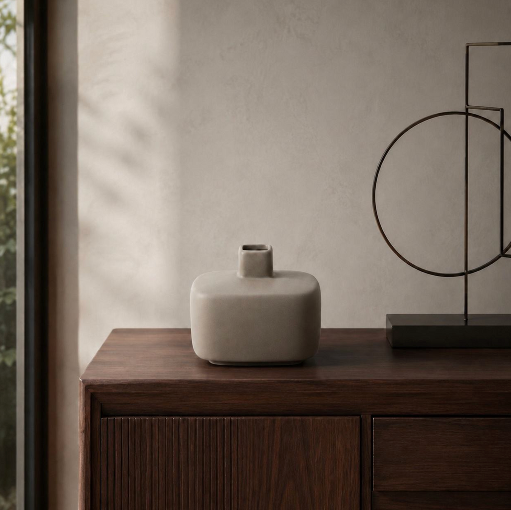 Wabi-Sabi Ceramic Tabletop Vase