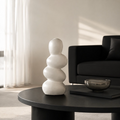 Minimalist White Ceramic Tabletop Vase